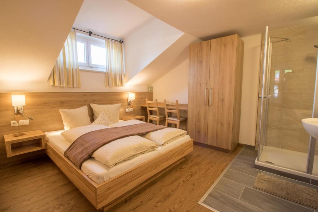Letto o letti in una camera di Haus Reintal