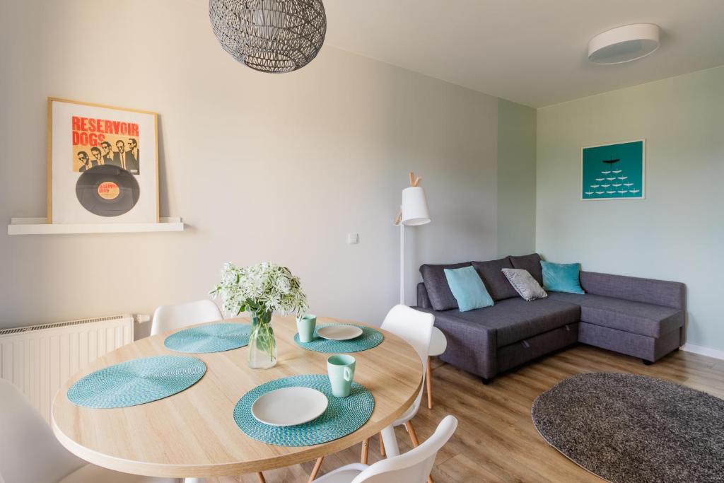 Posezení v ubytování Apartamenty City View od WroclawApartament-pl