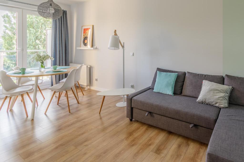 Posezení v ubytování Apartamenty City View od WroclawApartament-pl