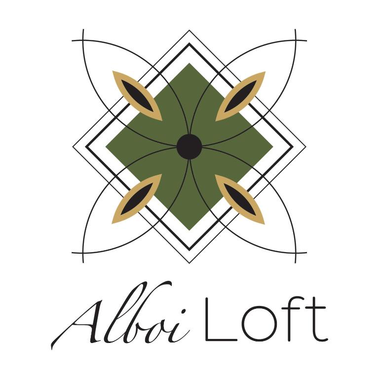 a vector illustration of a flower with aloha lettering at Alboi Loft in Aveiro