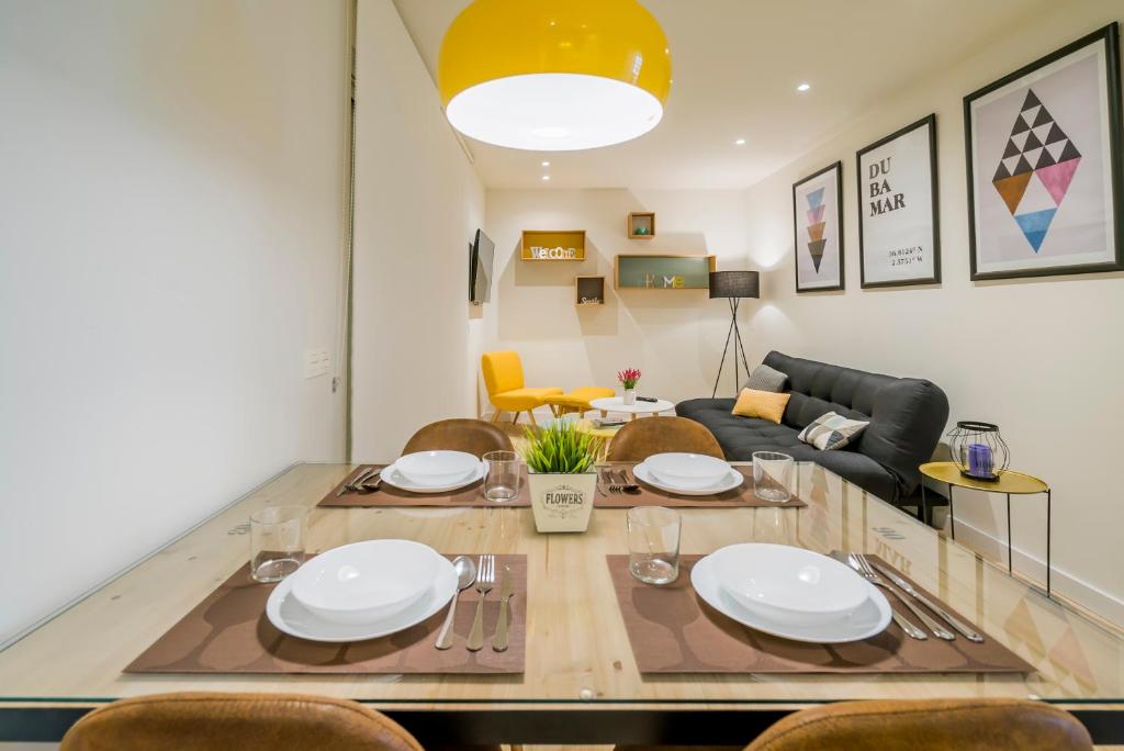 Posezení v ubytování Apartamentos Dubamar