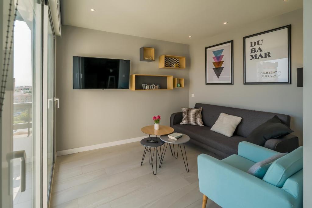 Posezení v ubytování Apartamentos Dubamar