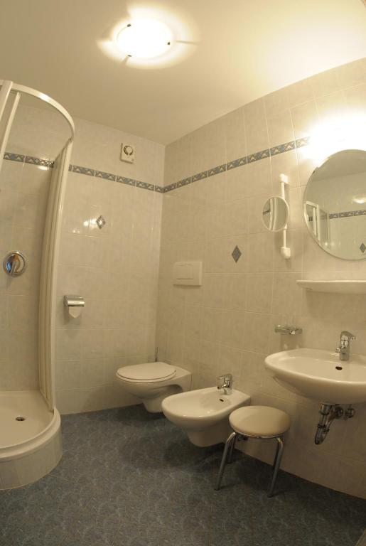Koupelna v ubytování Hotel Lengsteinerhof
