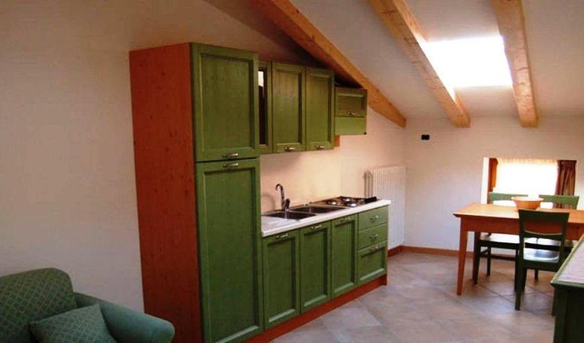 Kuchyň nebo kuchyňský kout v ubytování Residence Centrale
