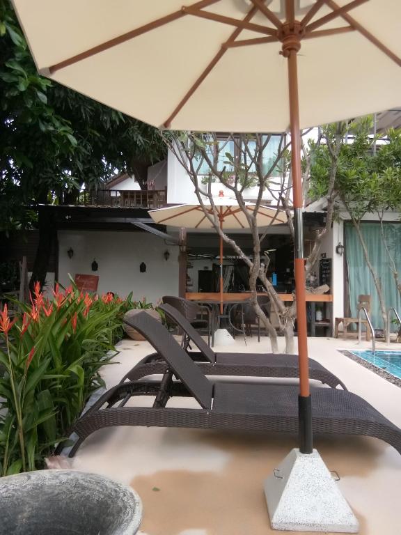 Bazén v ubytování Yi's Garden Villa nebo v jeho okolí