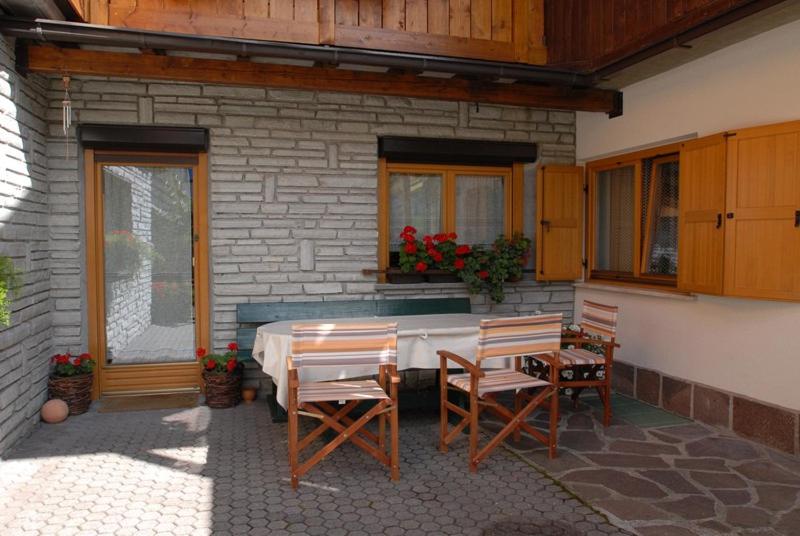 Balkón nebo terasa v ubytování Ciasa Confolia