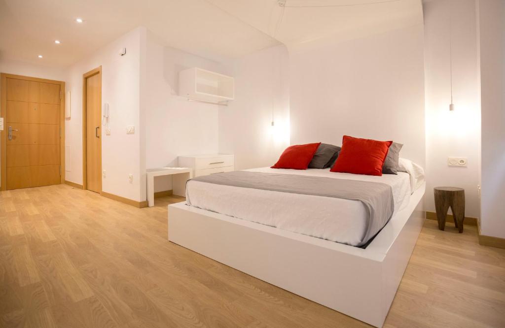Posteľ alebo postele v izbe v ubytovaní Apartamentos Ele San Justo Plaza