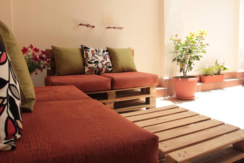 Posezení v ubytování El Patio Hostel Quito