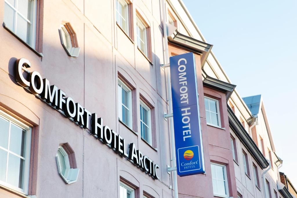 Certifikát, hodnocení, plakát nebo jiný dokument vystavený v ubytování Comfort Hotel Arctic