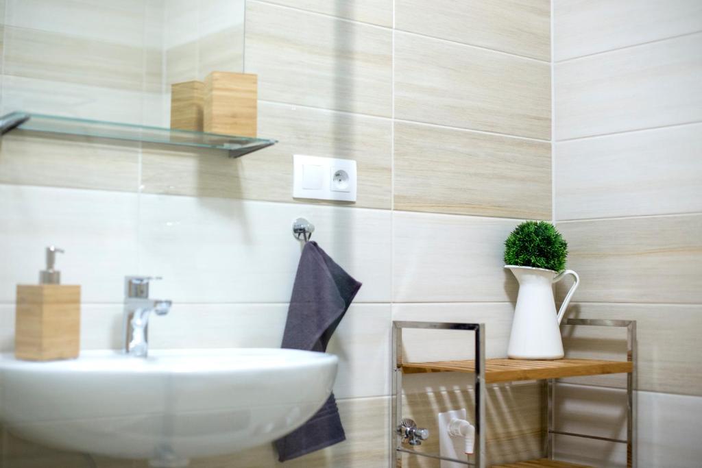 Koupelna v ubytování Apartmány Na Čtvrtích