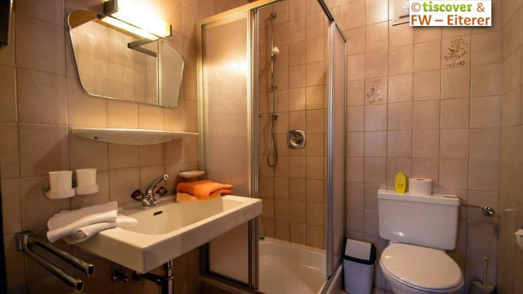 Kúpeľňa v ubytovaní Ferienwohnungen Eiterer