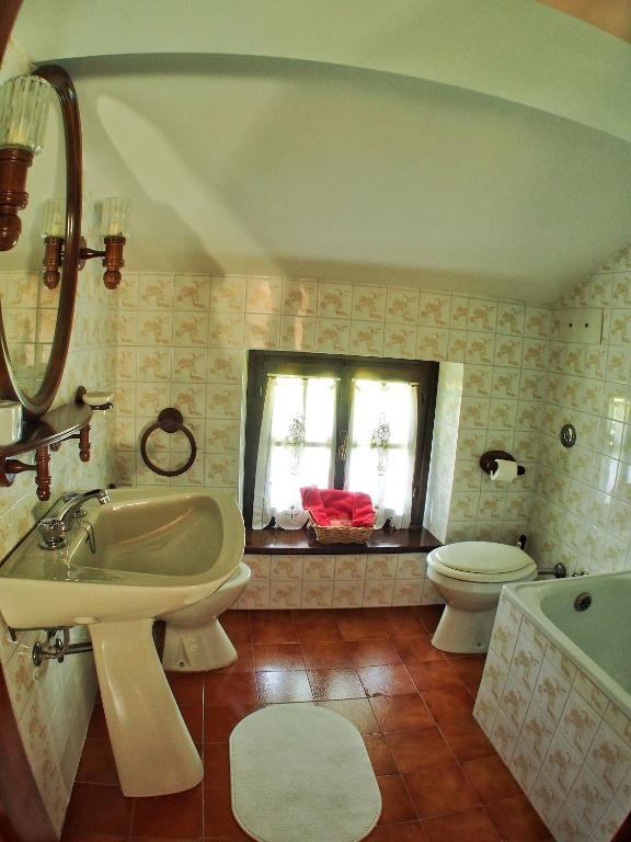 Koupelna v ubytování Casa Vacanza Pratolungo