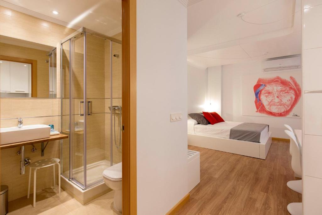 Kúpeľňa v ubytovaní Apartamentos Ele San Justo Plaza