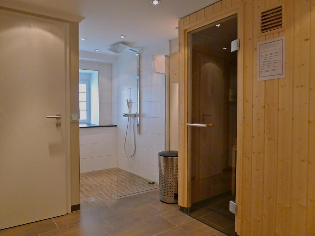 Koupelna v ubytování Galerie Hotel