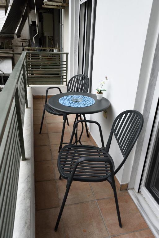 Balkón alebo terasa v ubytovaní Anestis Home