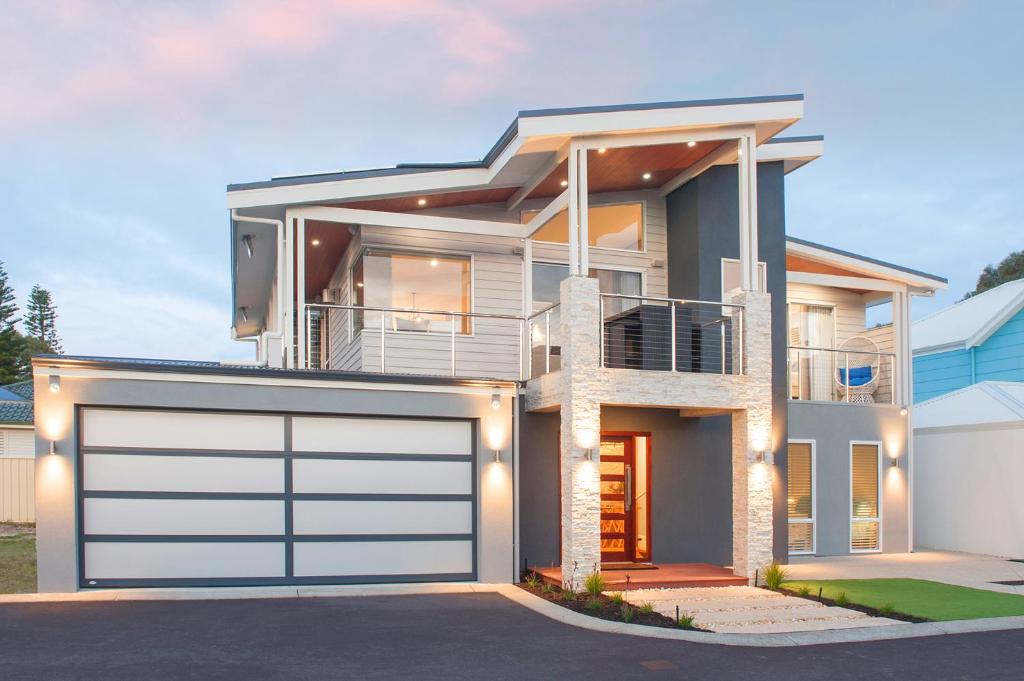 a rendering of a house with a garage at Busselton Beach House in Busselton