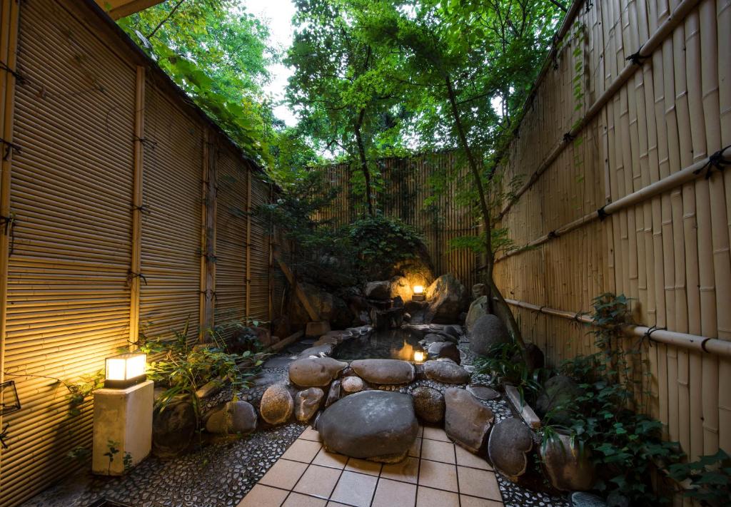 Zahrada ubytování Hotel Shirakawa Yunokura