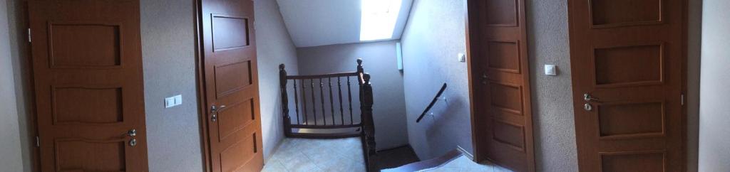 Postel nebo postele na pokoji v ubytování Chata Hluchavka II