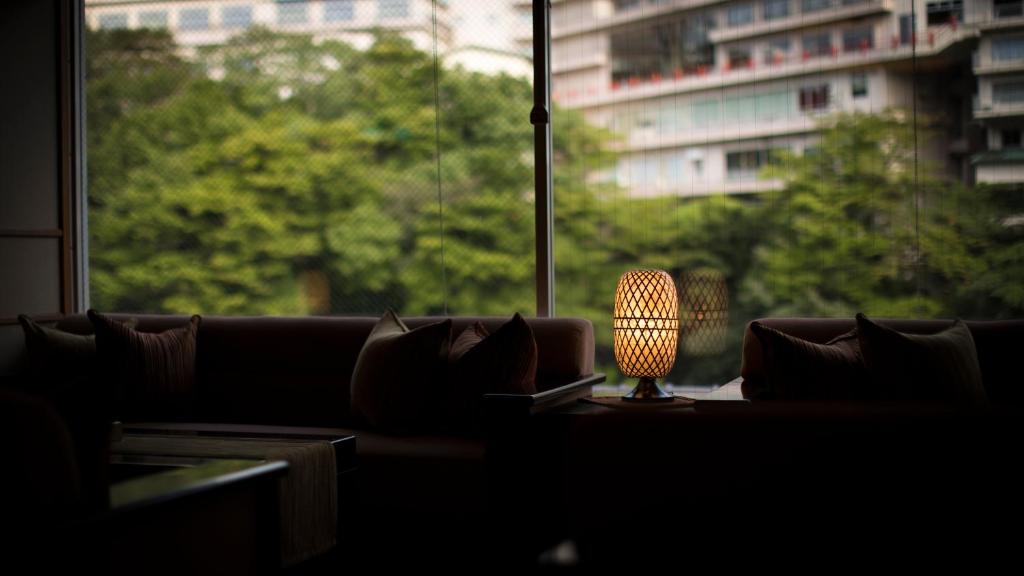 Posezení v ubytování Hotel Shirakawa Yunokura
