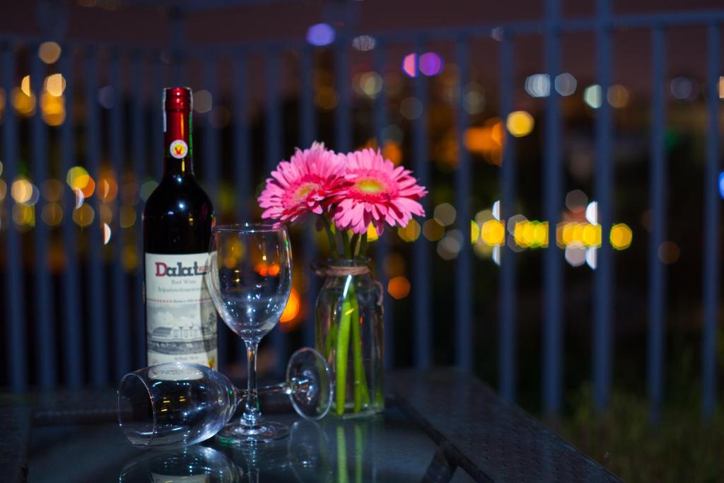Nápoje v ubytování Bella Premier Hotel & Rooftop Skybar