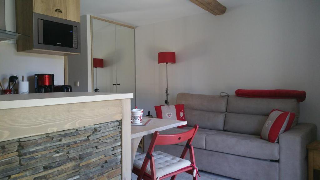 Kuchyň nebo kuchyňský kout v ubytování Chalet ZenArcs