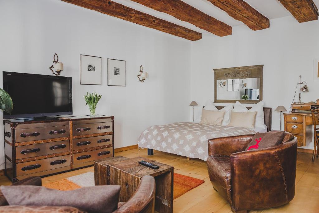 Telewizja i/lub zestaw kina domowego w obiekcie Salzburg Place to Stay