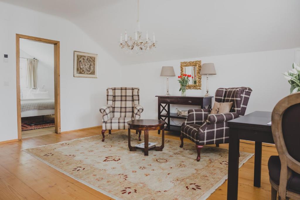 Część wypoczynkowa w obiekcie Salzburg Place to Stay
