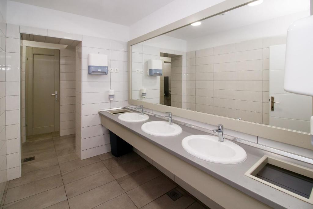 Koupelna v ubytování Motel "Tri lovca"