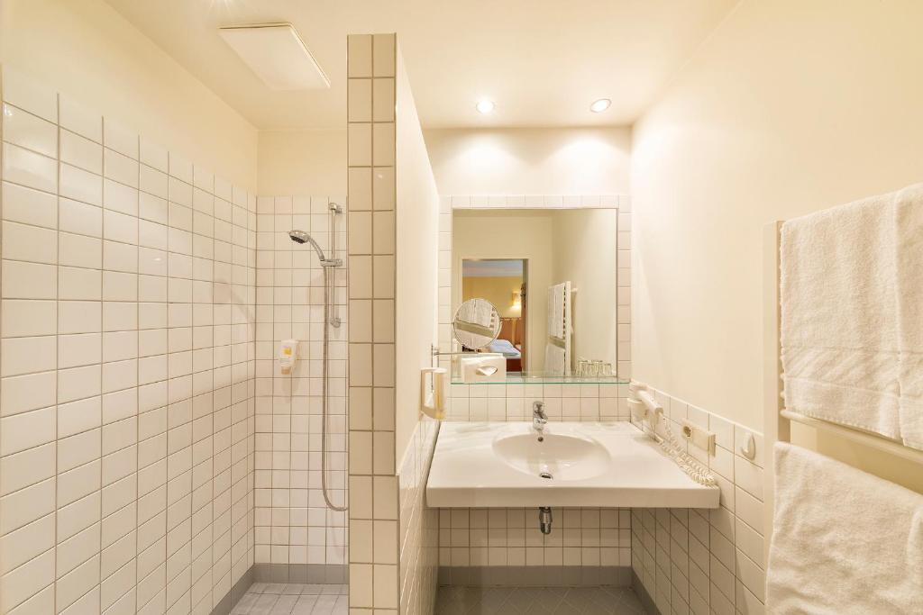 Koupelna v ubytování Landhotel Rosentaler Hof