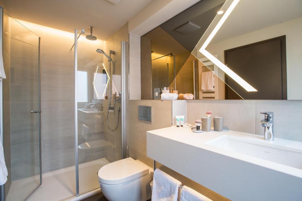 Koupelna v ubytování Hotel Boehler