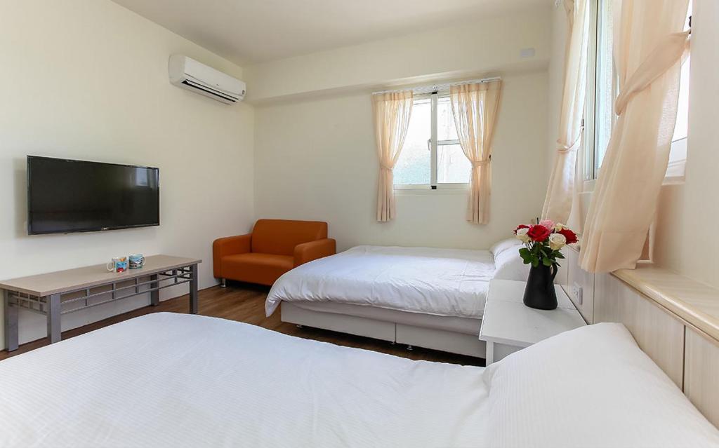 Postel nebo postele na pokoji v ubytování Lu Home Art