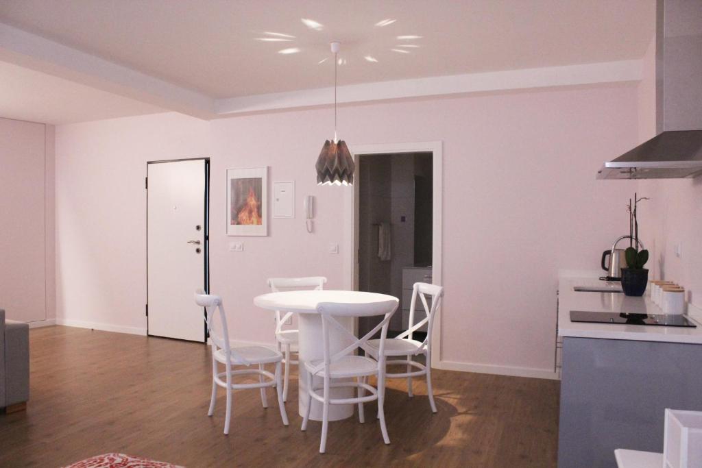 Kuchyň nebo kuchyňský kout v ubytování Apartments VMadeira