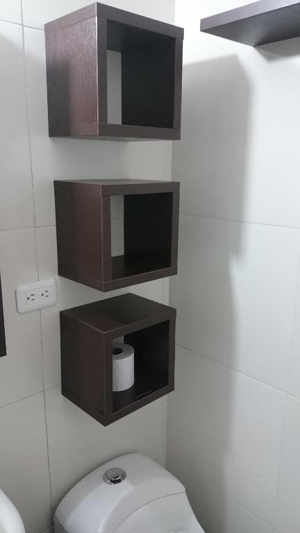 Koupelna v ubytování Hotel + Arte