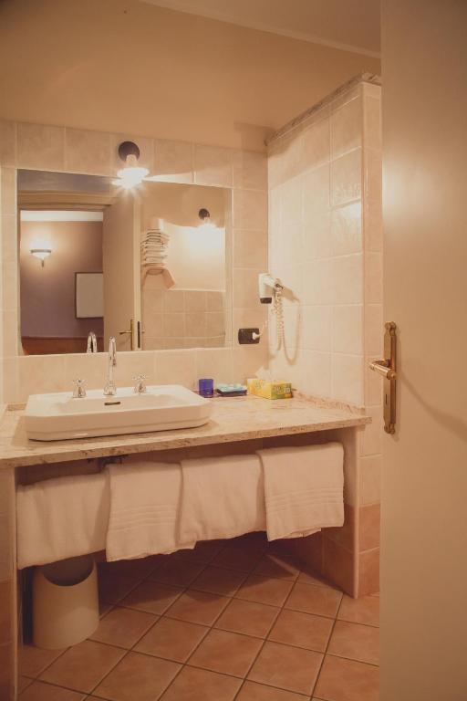 Koupelna v ubytování Hotel Rainero