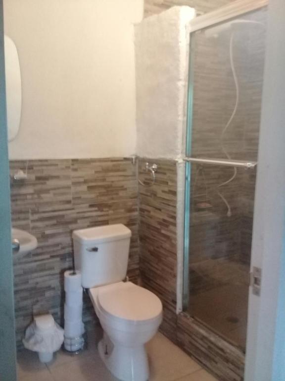 Koupelna v ubytování Hotel Cabañas Casita La Ermita