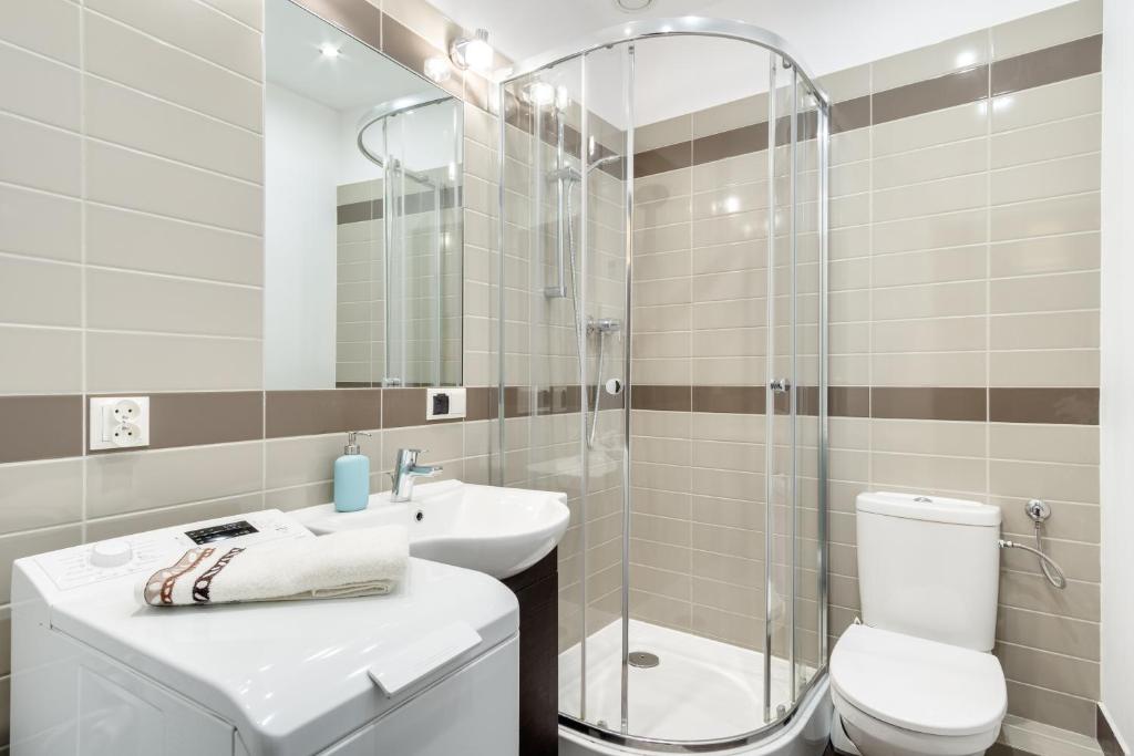 Kúpeľňa v ubytovaní Długa Comfort Apartments