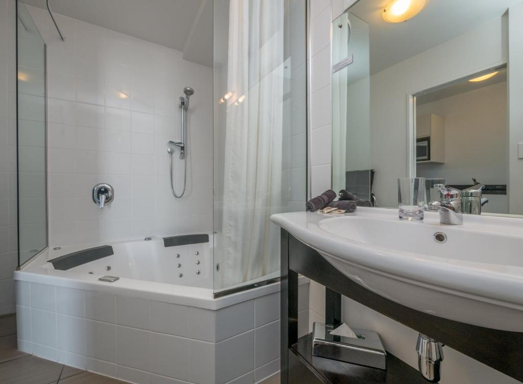 Koupelna v ubytování Bellano Motel Suites