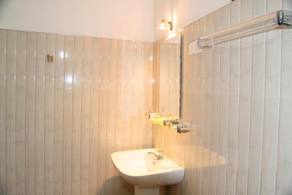 Koupelna v ubytování Manju Homestay