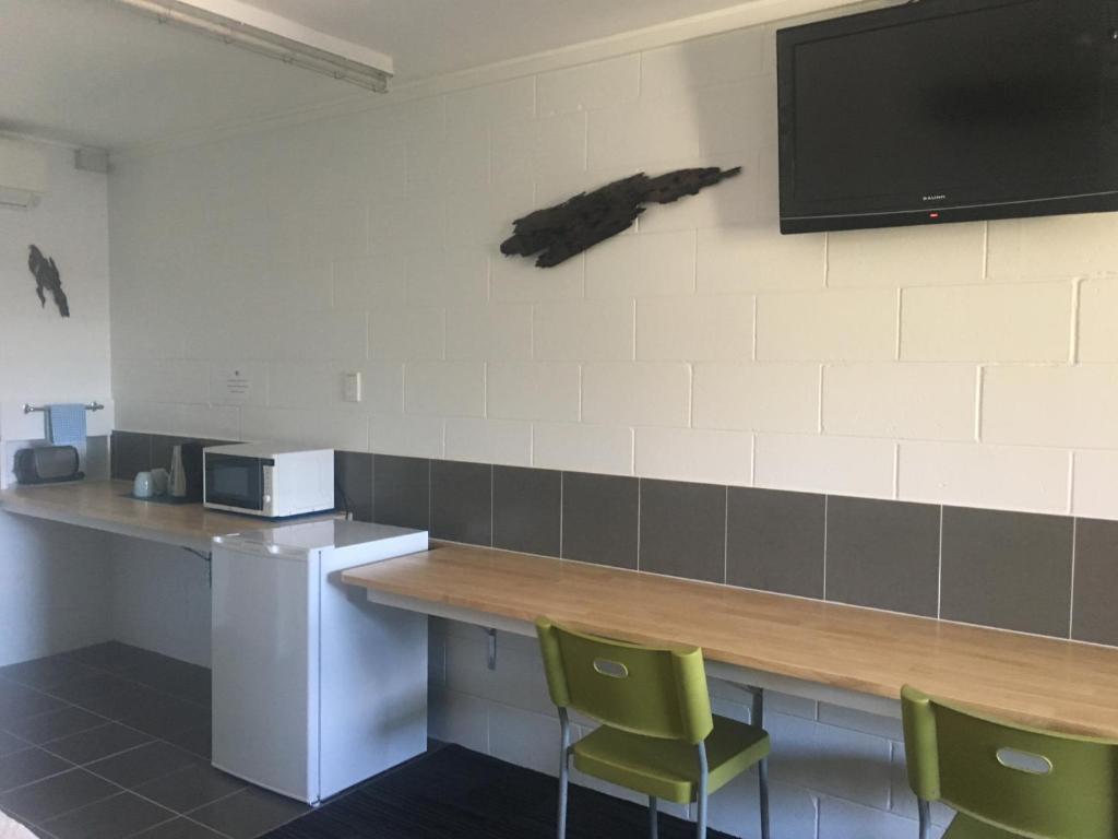 Kuchyň nebo kuchyňský kout v ubytování Bororen Motel