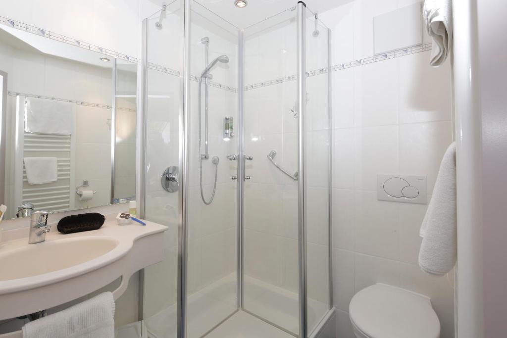 Koupelna v ubytování BIO Hotel Bayerischer Wirt Augsburg