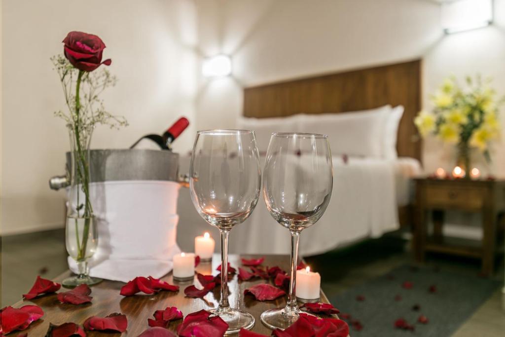 Nápoje v ubytování Hotel Abadia Tradicional