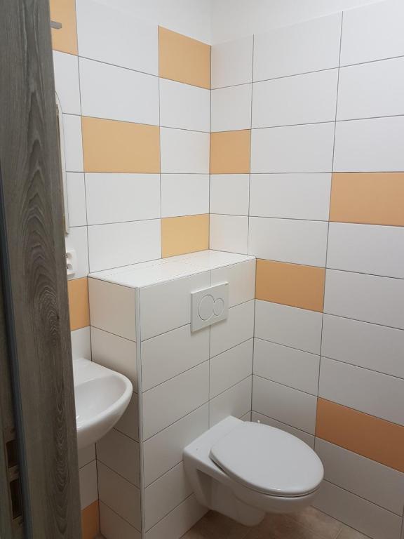 Koupelna v ubytování Apartmany u Dvora