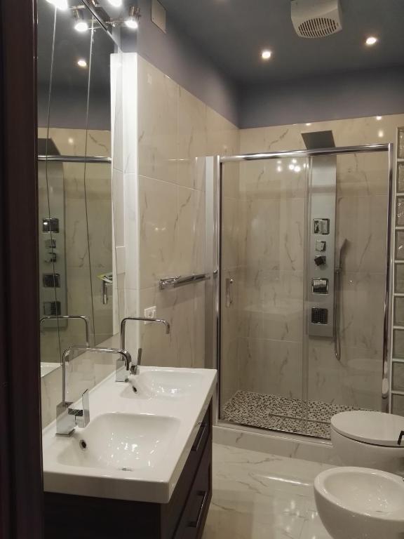 Koupelna v ubytování B&B Pescara Centro Luxury Suite