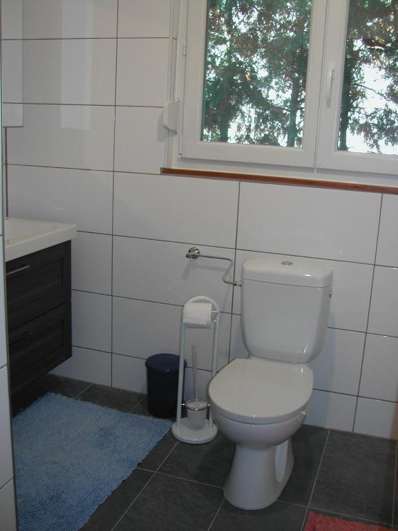 Koupelna v ubytování Haus Polly