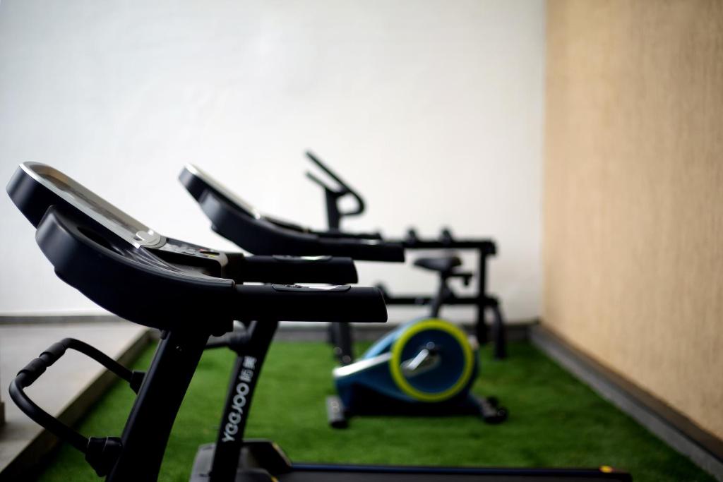 Fitness centrum a/nebo fitness zařízení v ubytování Sidra Pristine Hotel and Portico Halls