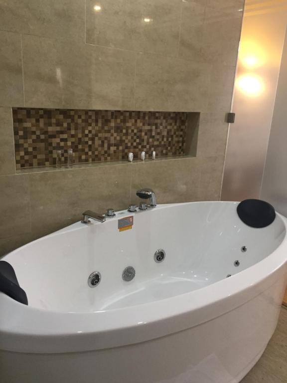 Koupelna v ubytování De Película Hotel