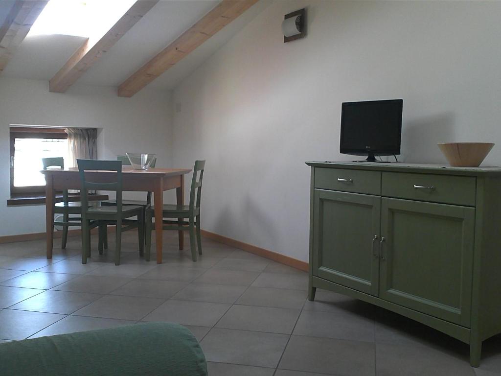TV a/nebo společenská místnost v ubytování Residence Centrale