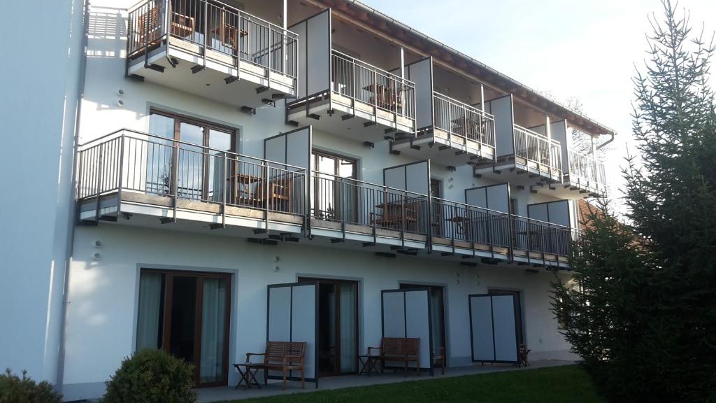 Balkón nebo terasa v ubytování Gasthof Sempt