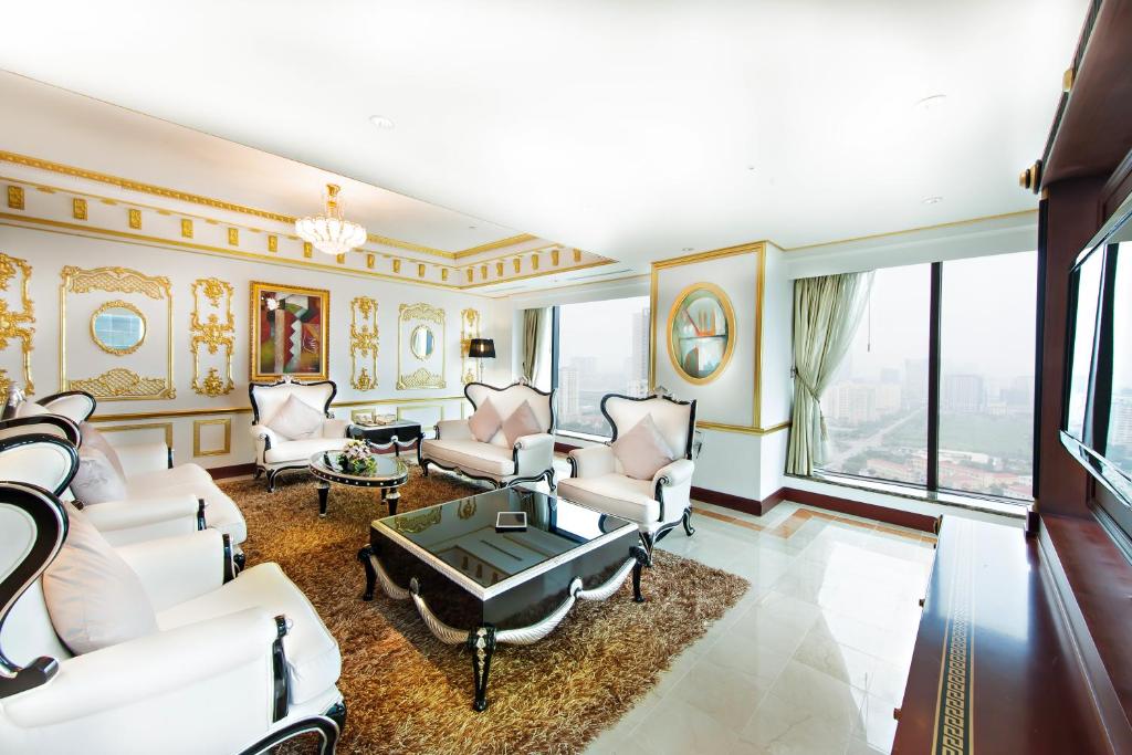 Posezení v ubytování Grand Plaza Hotel Hanoi