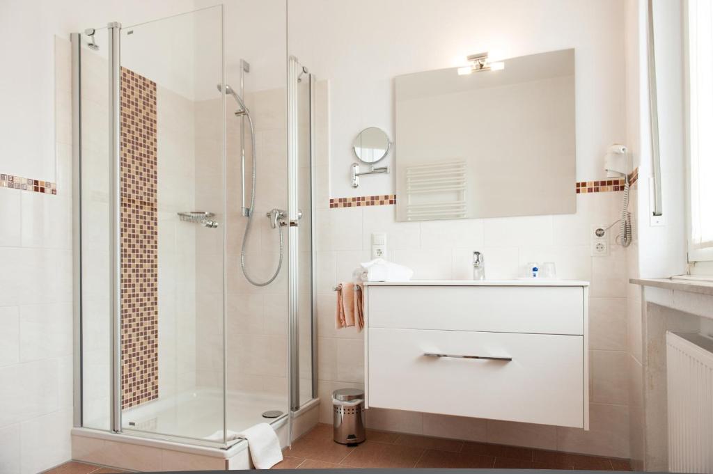 Koupelna v ubytování Hotel Pieper-Kersten